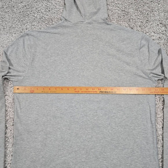 Public Rec Hooded‎ Shirt Mens XL Gray Pullover Long Sleeve Stretch Active Preppy - Picture 6 of 9